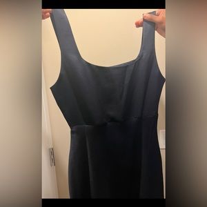 BEC & BRIDGE THE DREAMER SQUARE NECK DRESS - Color = INK (Dark Navy Blue)